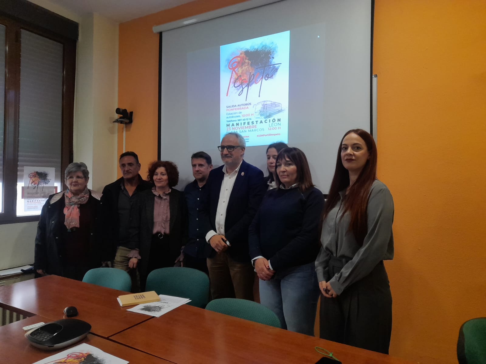 Convocantes bercianos de la movilización "Respeto". | MAR IGLESIAS