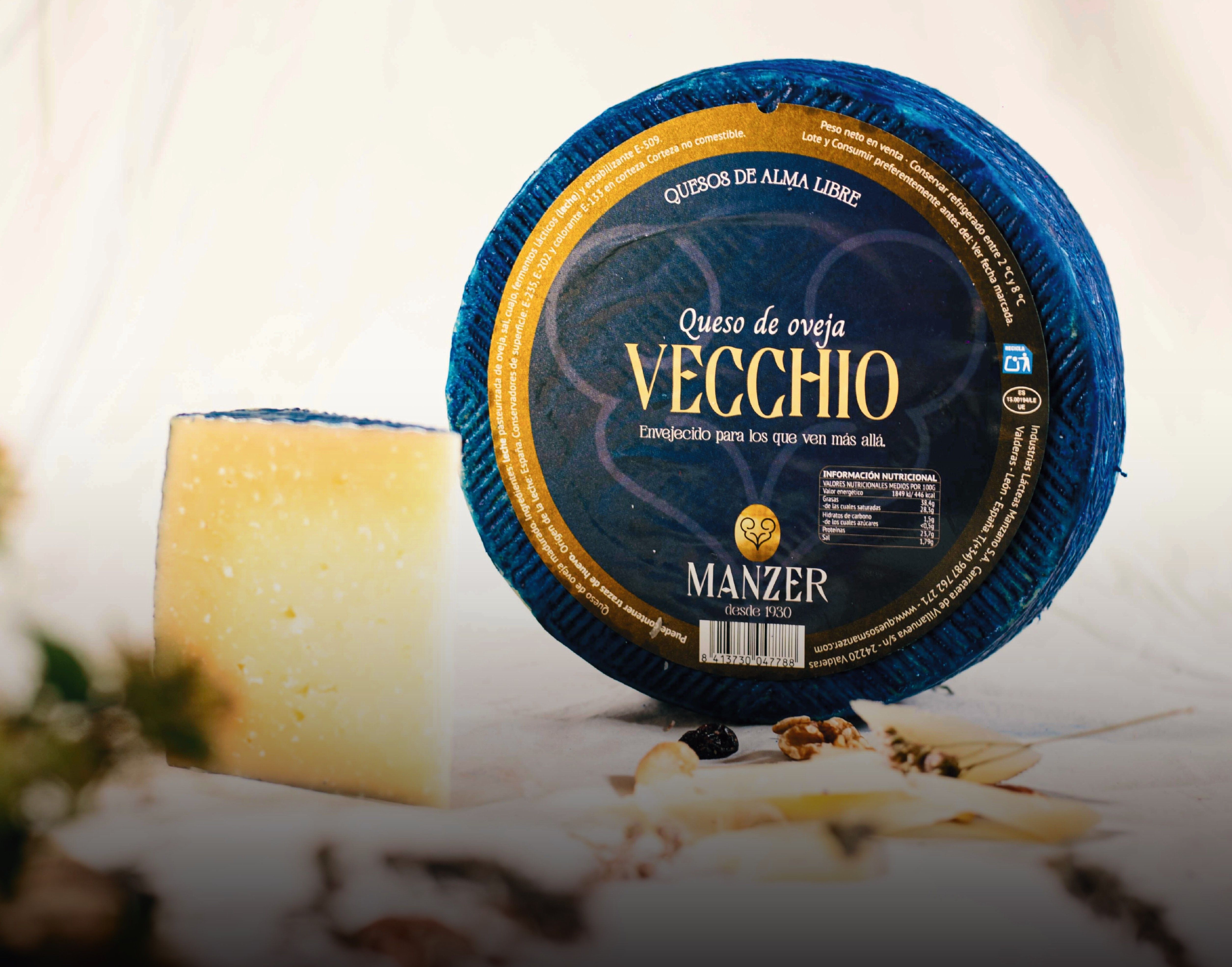 En la imagen, el queso Vecchio, de Quesos Mánzer.| QUESOS MÁNZER