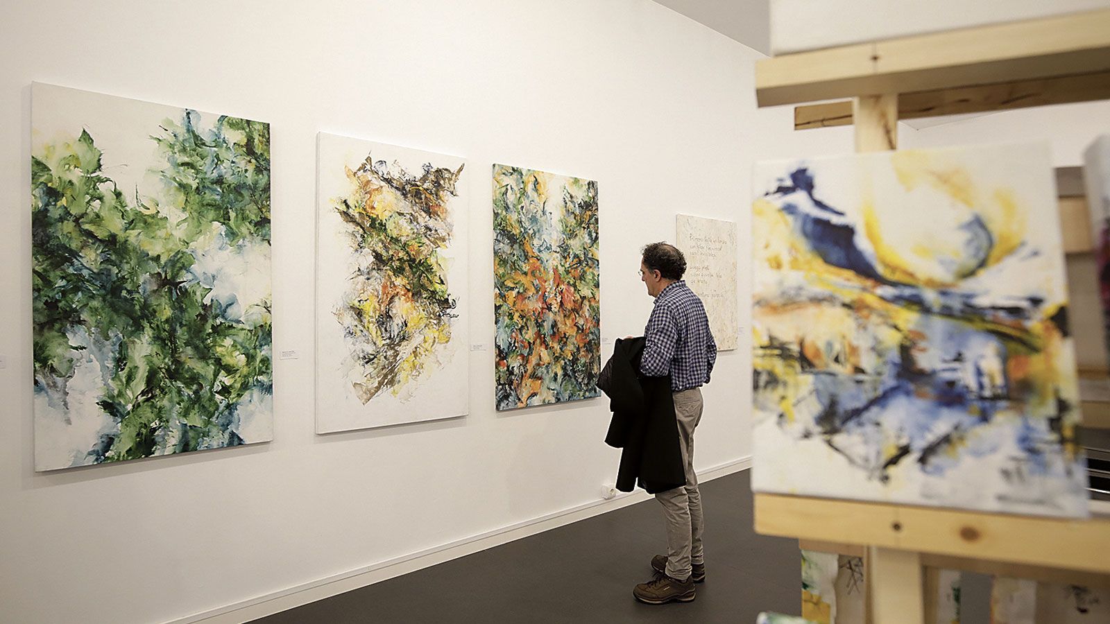 La exposición de Juan Rafael permanecerá en la sala de exposiciones del enclave de la capital provincial hasta el próximo 12 de diciembre. | FERNANDO OTERO