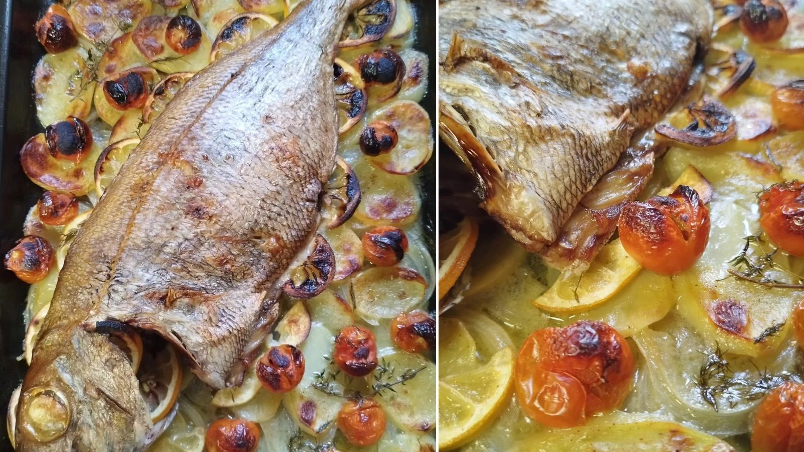 Receta de besugo al horno de Marcelo Ramón.