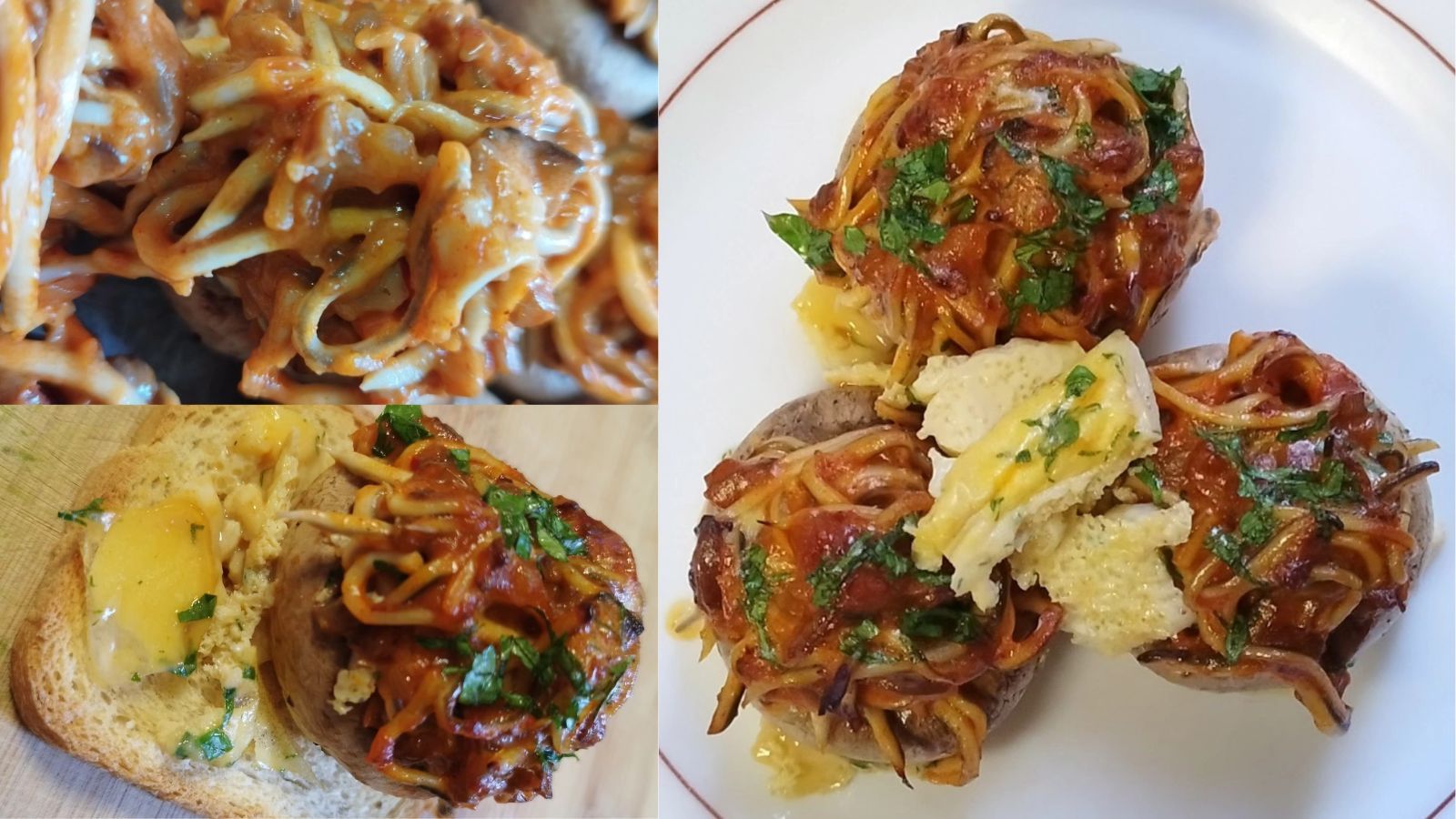 Receta de champiñones rellenos de ajoarriero de gulas de Marcelo Ramón.