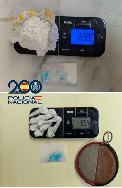 Pesaje de la droga incautada. | POLICÍA NACIONAL