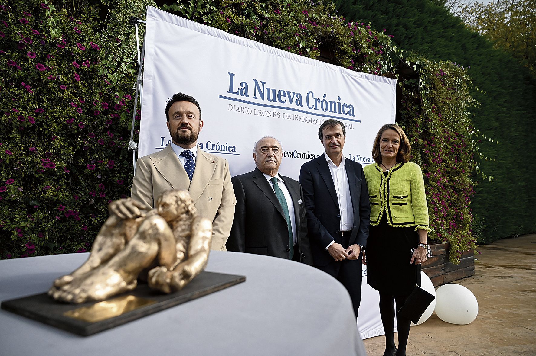 Álvaro Lesmes, Manuel Lesmes, Adelino Pérez y Elsa García. 