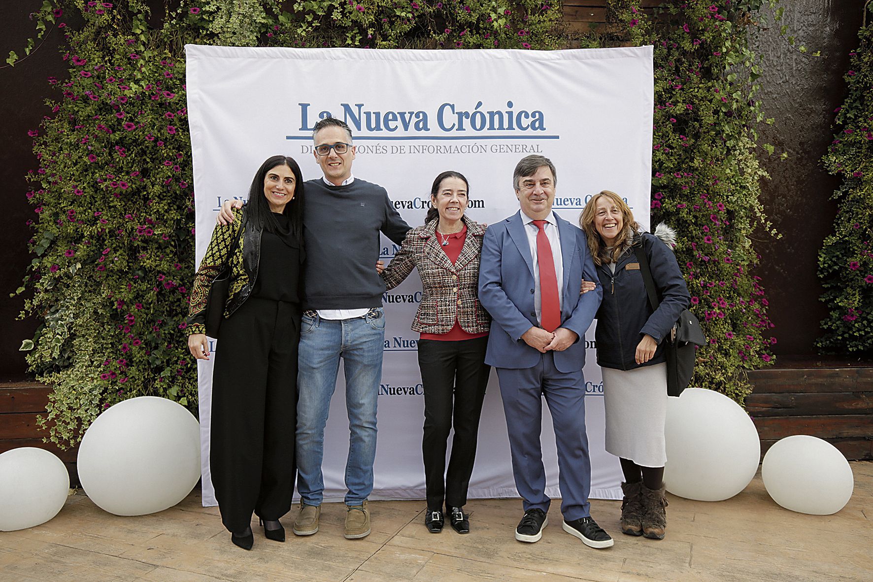 Isabel López Porras, Rubén Prieto, María Mitre, Carlos Rebollar y Mar Iglesias, de La Nueva Crónica.