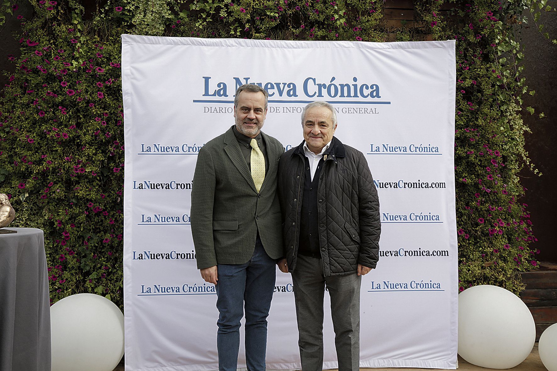 David Rubio junto a Dionisio Domínguez, secretario de Fundación Monteleón.