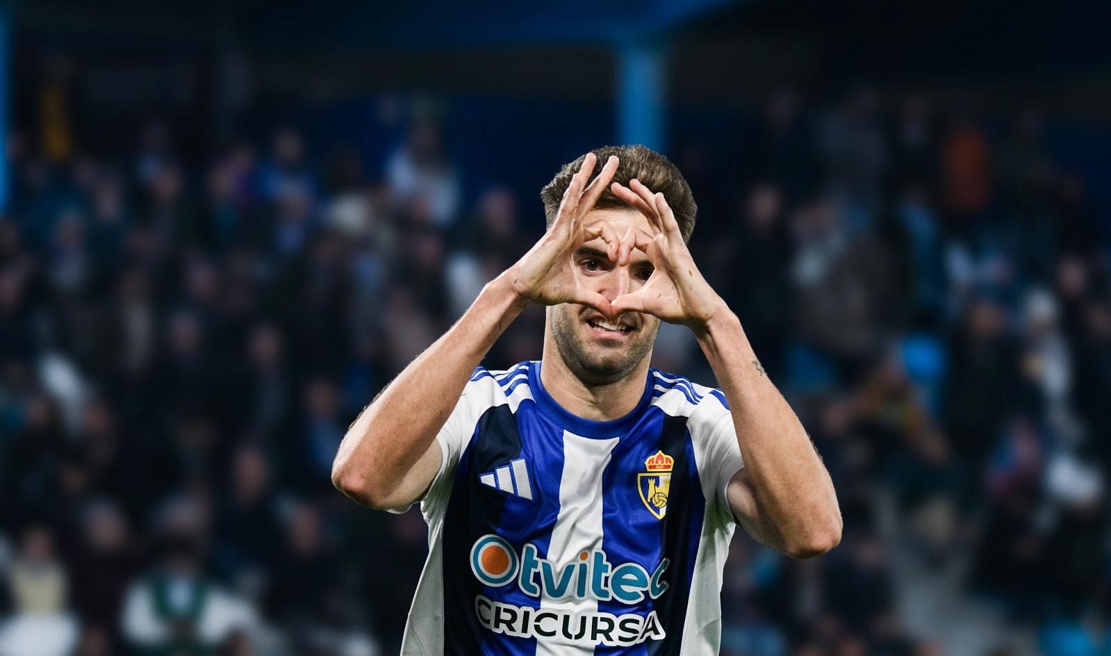 Andoni volvió a poner a la Ponferradina por delante en el marcador. QUINITO