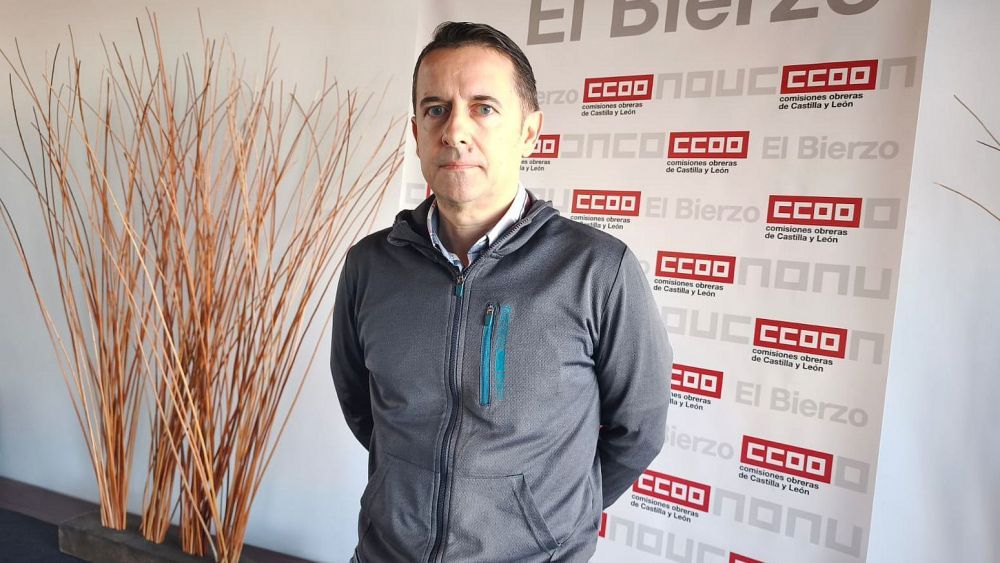 Roberto Echegaray es el secretario general de CCOO en el Bierzo. | César Sánchez (ICAL)