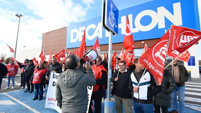 protesta en decathlon