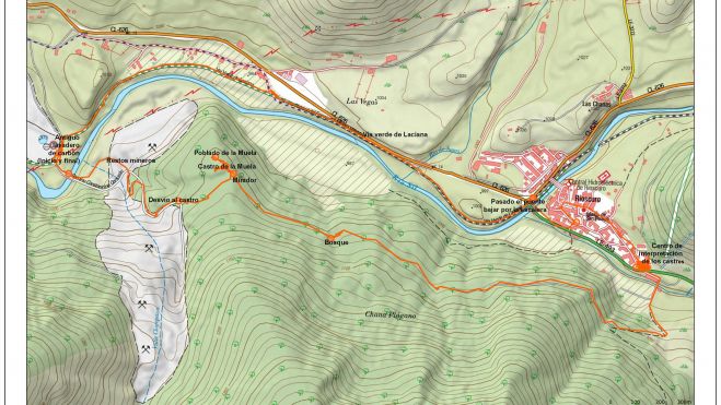 Mapa del Castro de la Muela circular Mapa del Castro de la Muela circular
