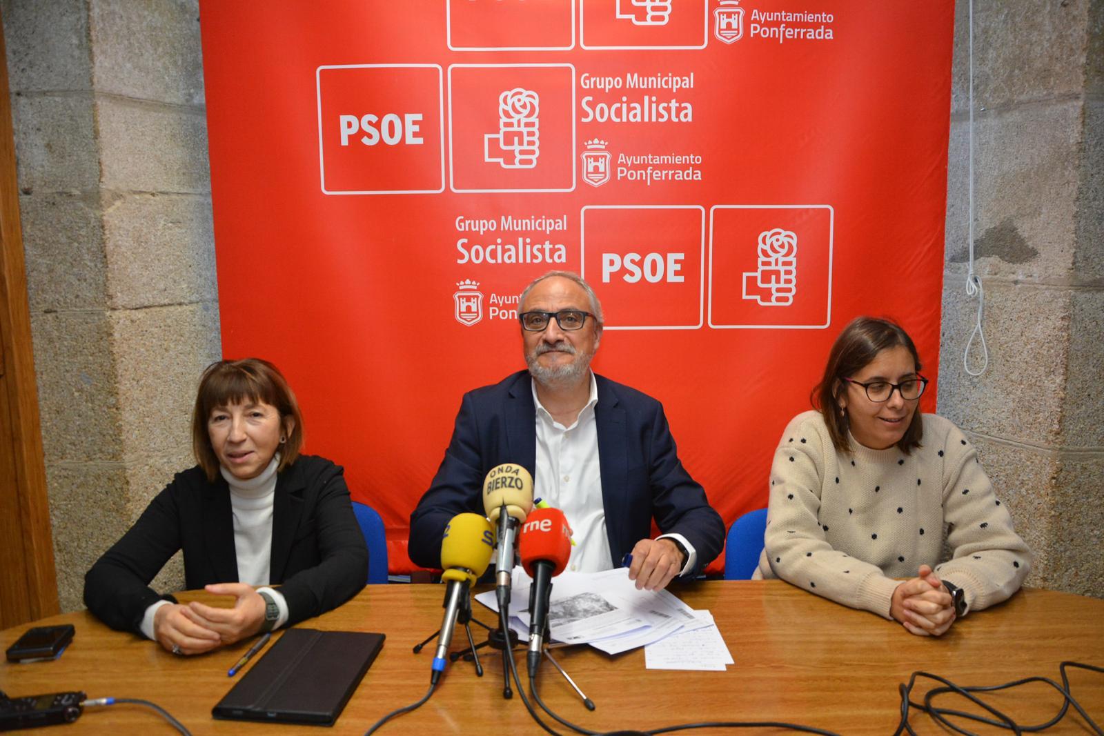 Rueda de prensa del PSOE de Ponferrada.