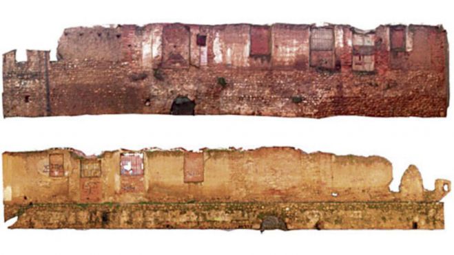 La zona intervenida antes de ser restaurada vista desde Las Cercas (arriba) y desde Prado de los Judíos (abajo).CEDIDAS La zona intervenida antes de ser restaurada vista desde Las Cercas (arriba) y desde Prado de los Judíos (abajo).CEDIDAS