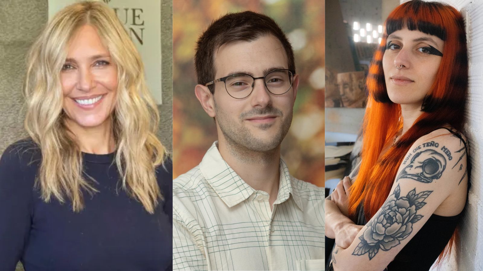 Marta Robles, Javier Yániz Ciriza y Branca Trigo Cabaleiro llegan a León este sábado. | L.N.C.