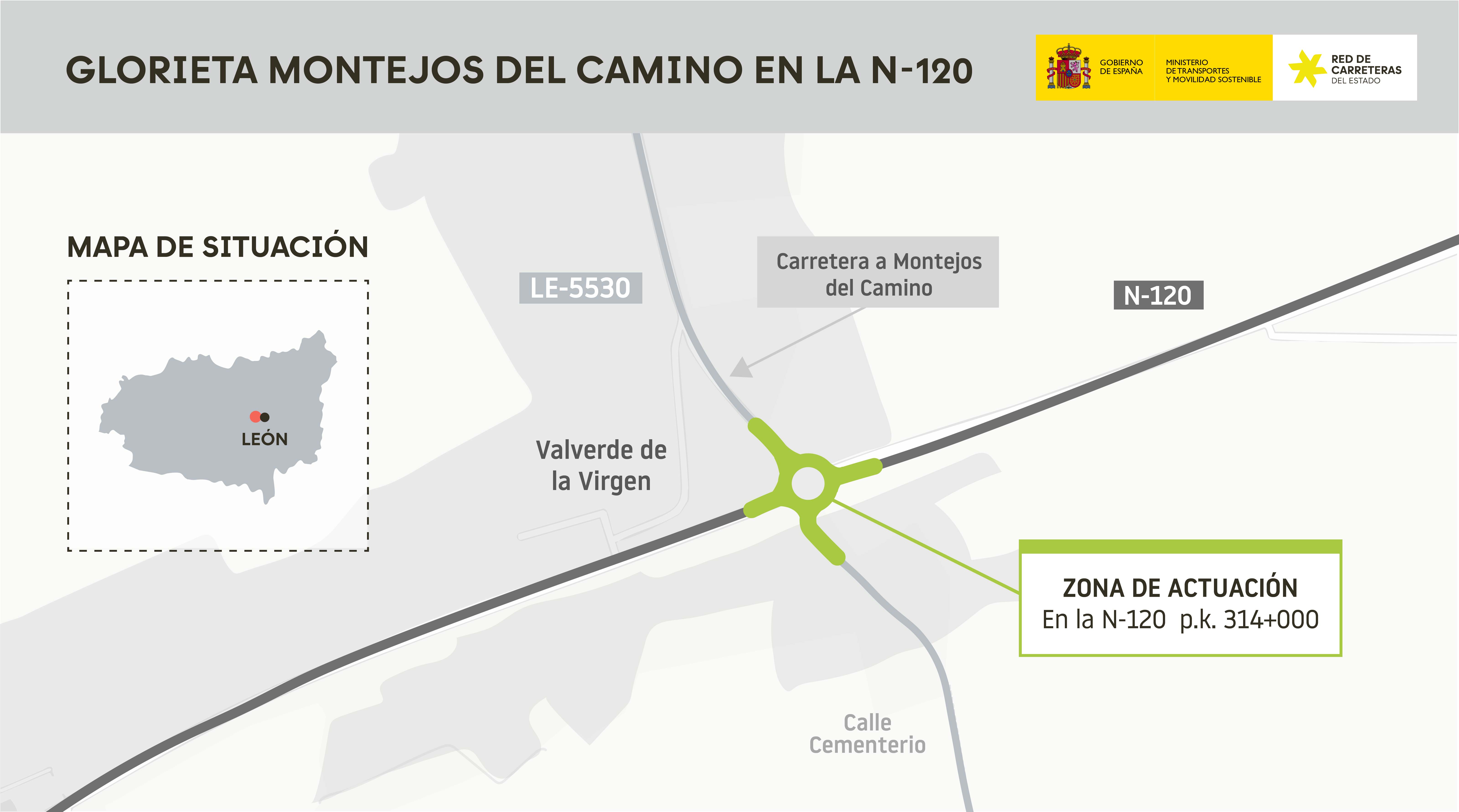 Proyecto que se realizará en el acceso a Montejos.