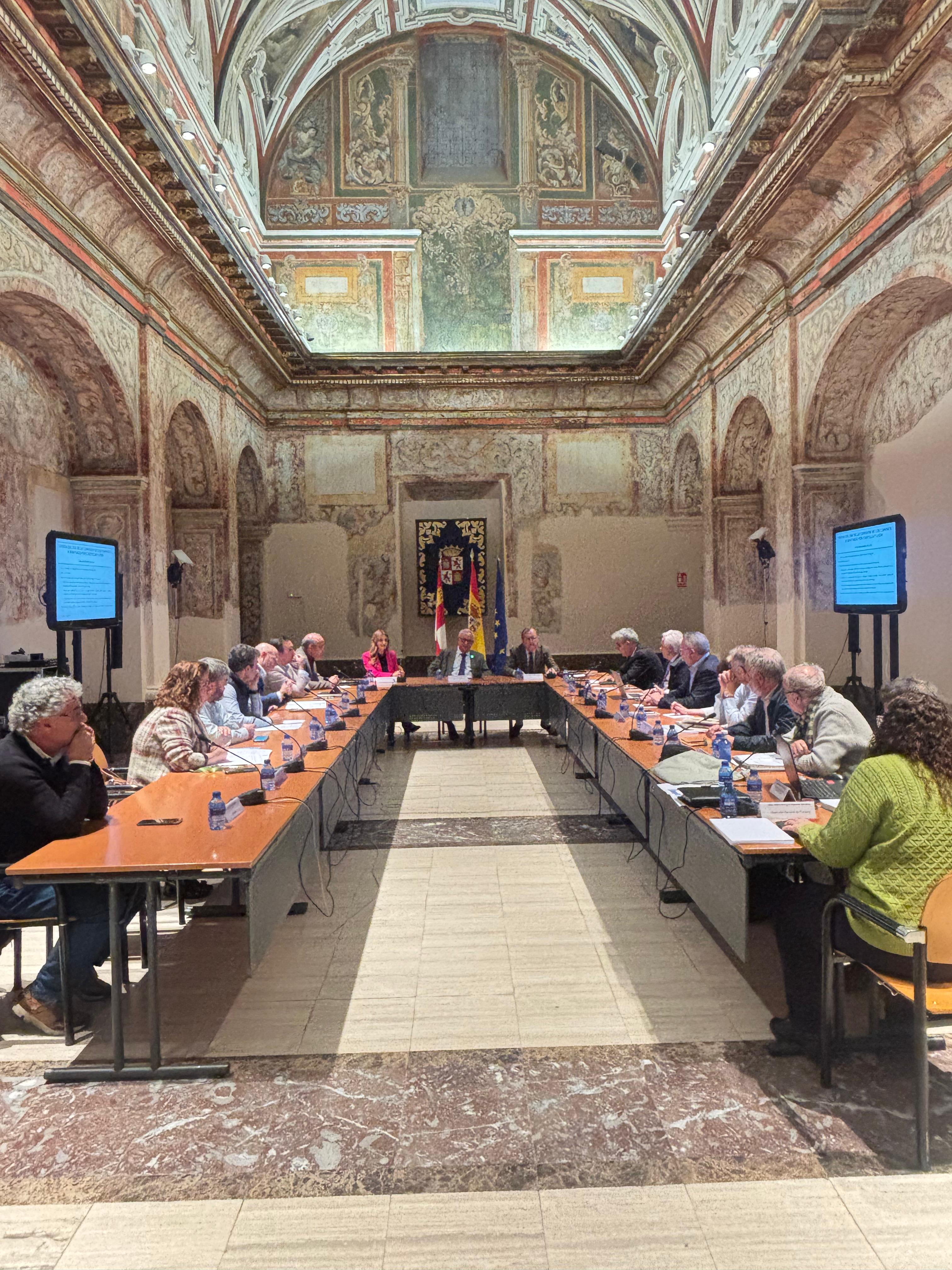Comisión de los Caminos a Santiago por Castilla y León celebrada este sábado. | L.N.C.