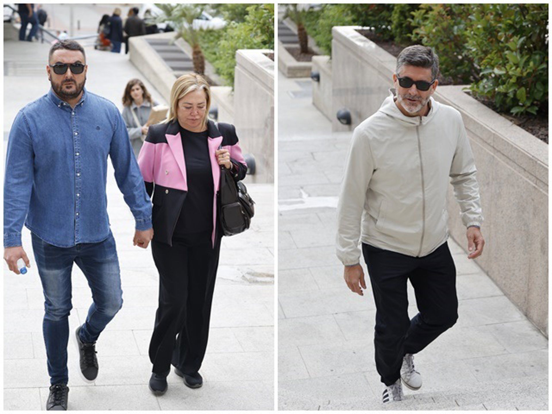 Belén Esteban con su marido y Antonio Sanchís | EUROPA PRESS