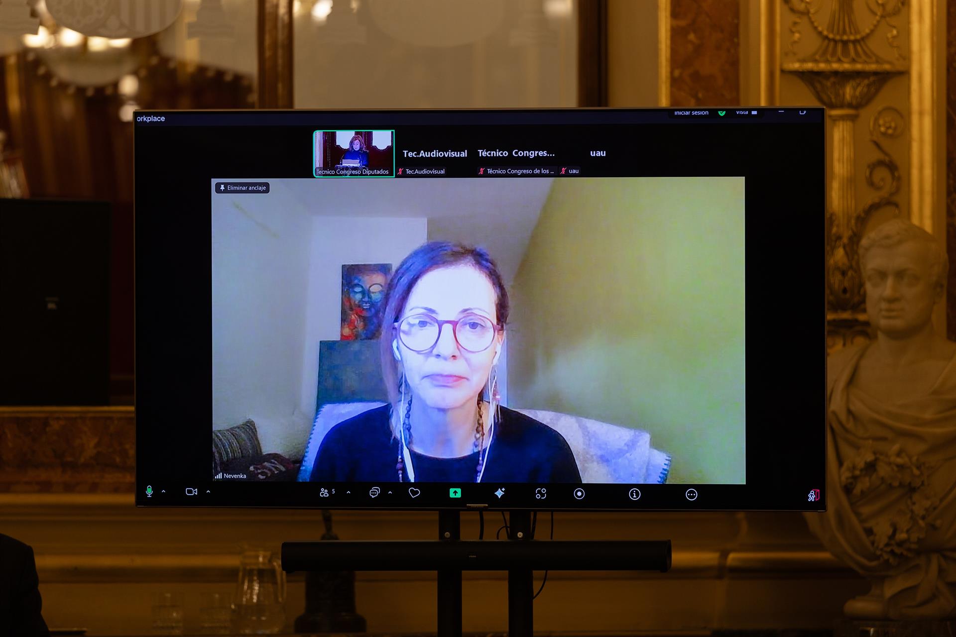 Nevenka Fernández interviene en el Congreso este 25-N. | EUROPA PRESS