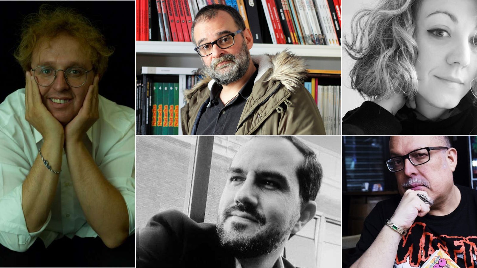 Los participantes en esta edición del ciclo Híbridos, dirigido por Vicente Muñoz Álvarez.