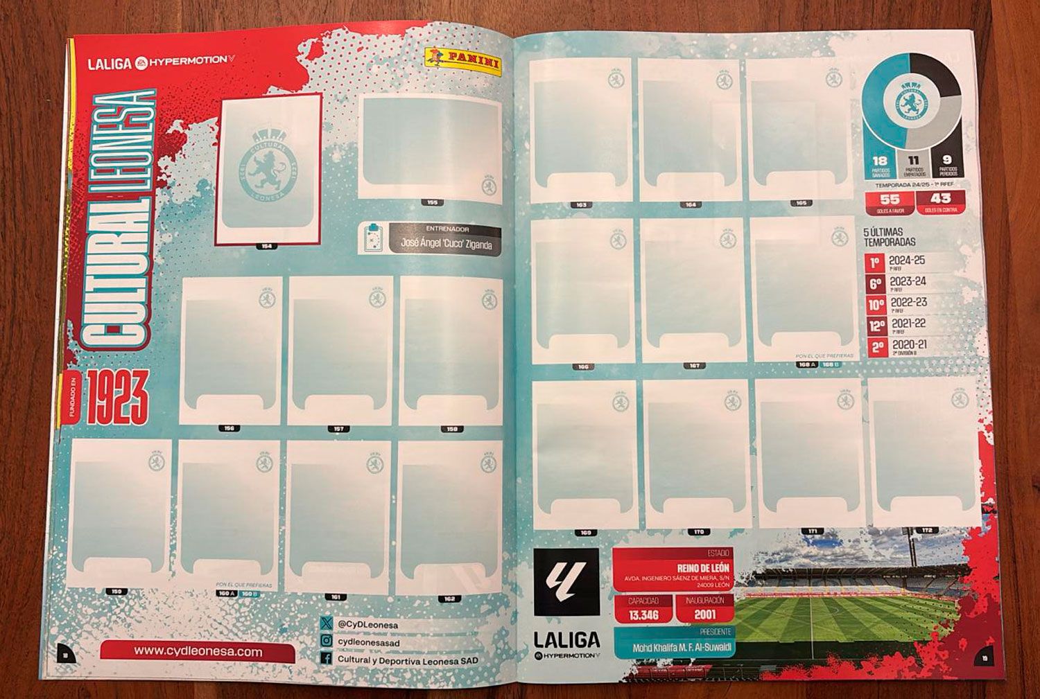 Página del álbum de la Cultural. | JAVIER