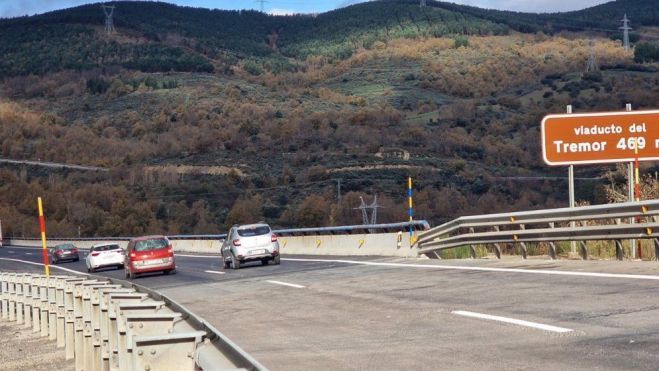 Viaducto de Tremor, situado en el km 355,8 de la A-6. | E.P.