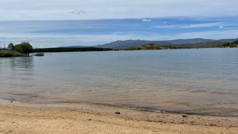 Embalse playa de Aguilar de Campoo.