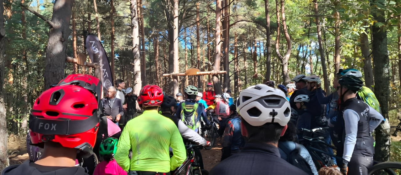 Inauguración del sendero 'Patruller@s', en Guardo, a finales de octubre.