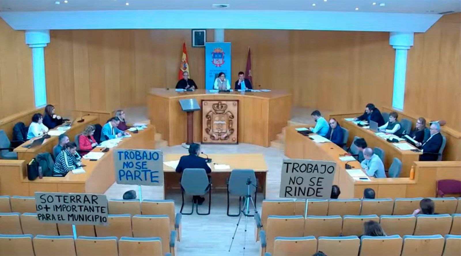 Un instante del pleno en San Andrés