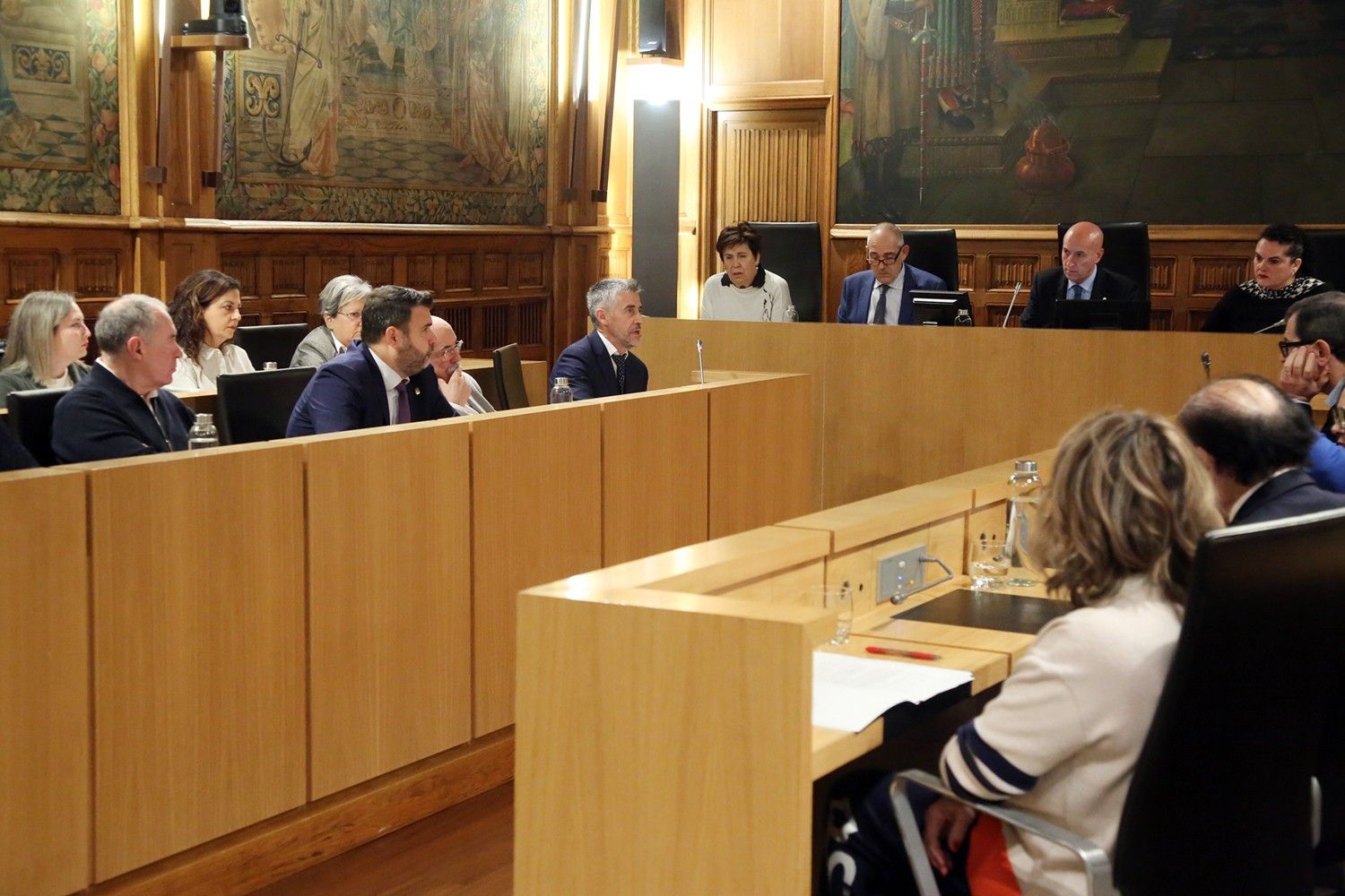 Un instante de la sesión plenaria del Ayuntamiento de León. | LNC