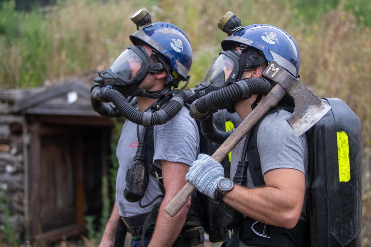 Imagen de archivo de la brigada de salvamento minero. | GRUPO HUNOSA