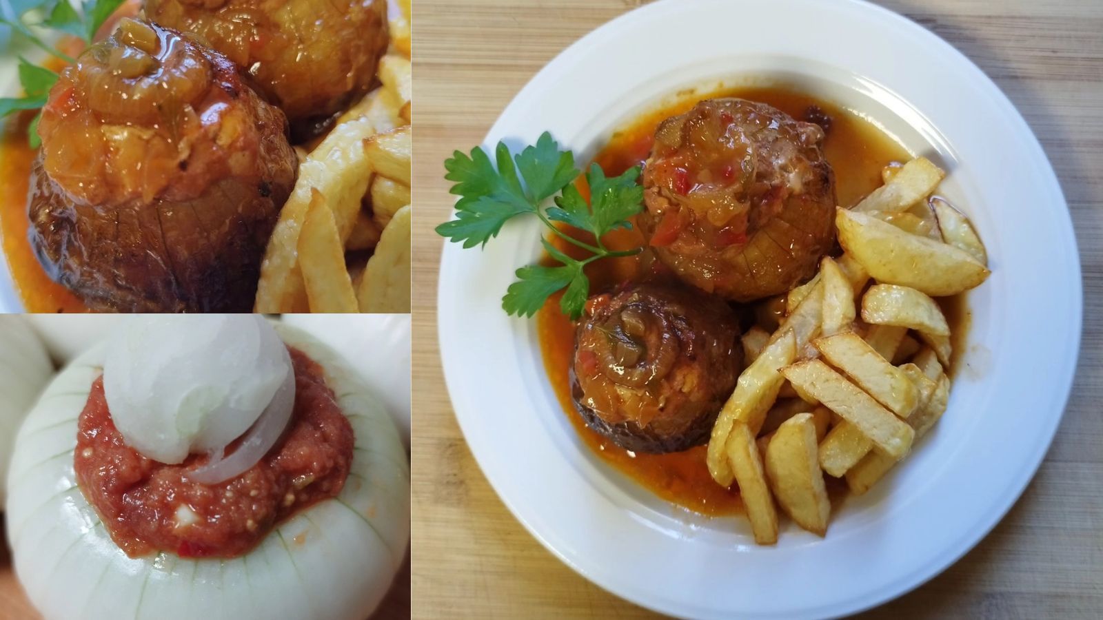 Receta de cebollas rellenas asturianas de Marcelo Ramón.