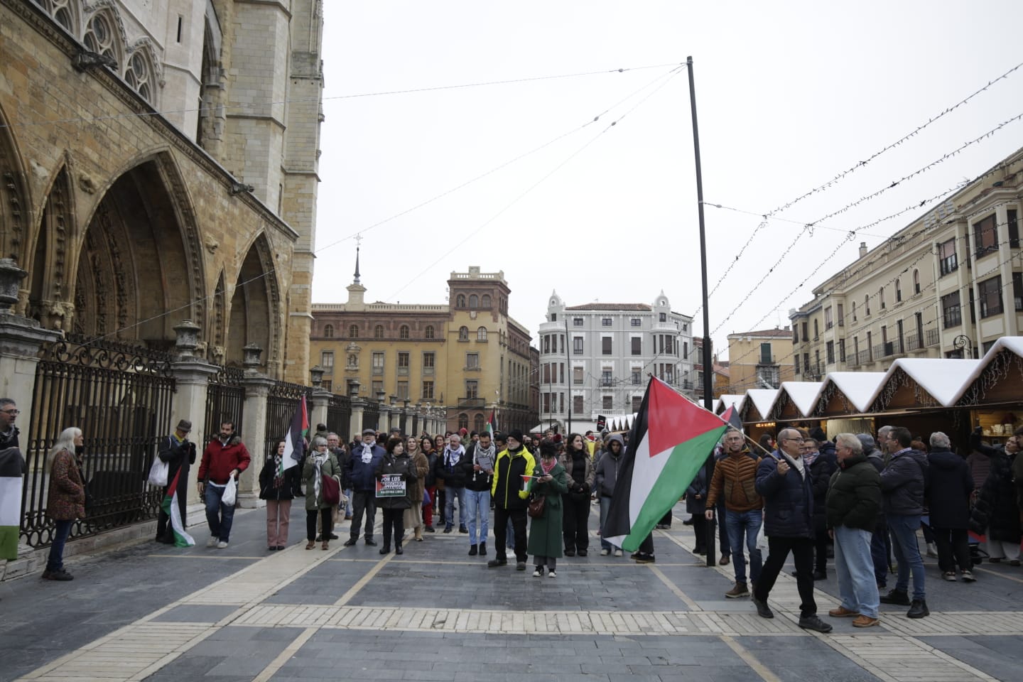 León sale a la calle en favor de Palestina | F.OTERO