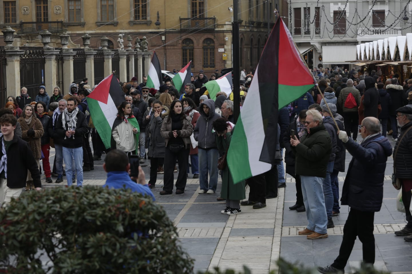 León sale a la calle en favor de Palestina | F.OTERO