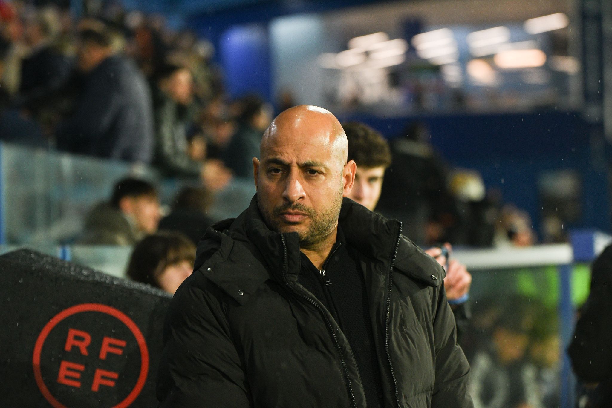 Nafti, durante su debut con la Ponferradina. | QUINITO