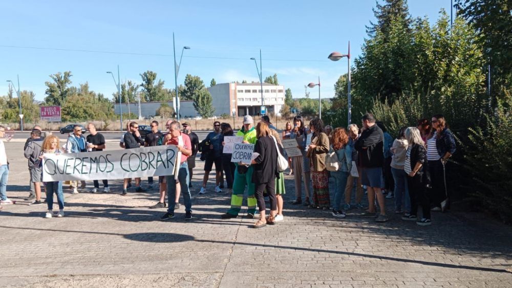 Protesta de los trabajadores del Ayuntamiento de San Andrés en septiembre|L.N.C.