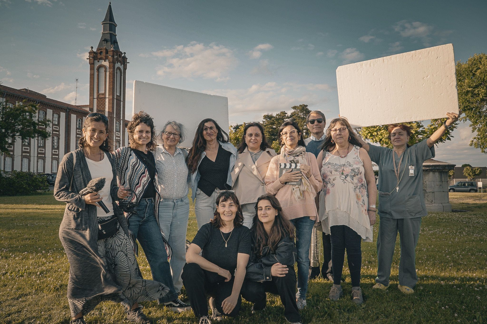 El equipo detrás del cortometraje ‘A la salud de Rosa’. | L.N.C.