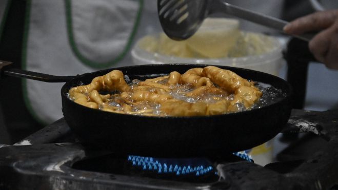 El fisuelo, postre indiscutible de la gastronomía lacianiega, es el hilo conductor de la jornada. SAÚL ARÉN El fisuelo, postre indiscutible de la gastronomía lacianiega, es el hilo conductor de la jornada. SAÚL ARÉN