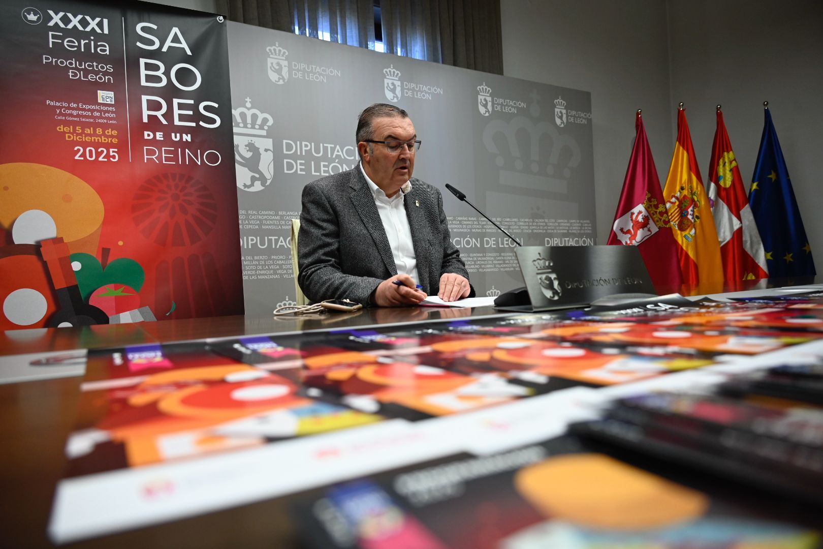 Roberto Aller ha presentado este miércoles la Feria de los Productos de León. | SAÚL ARÉN