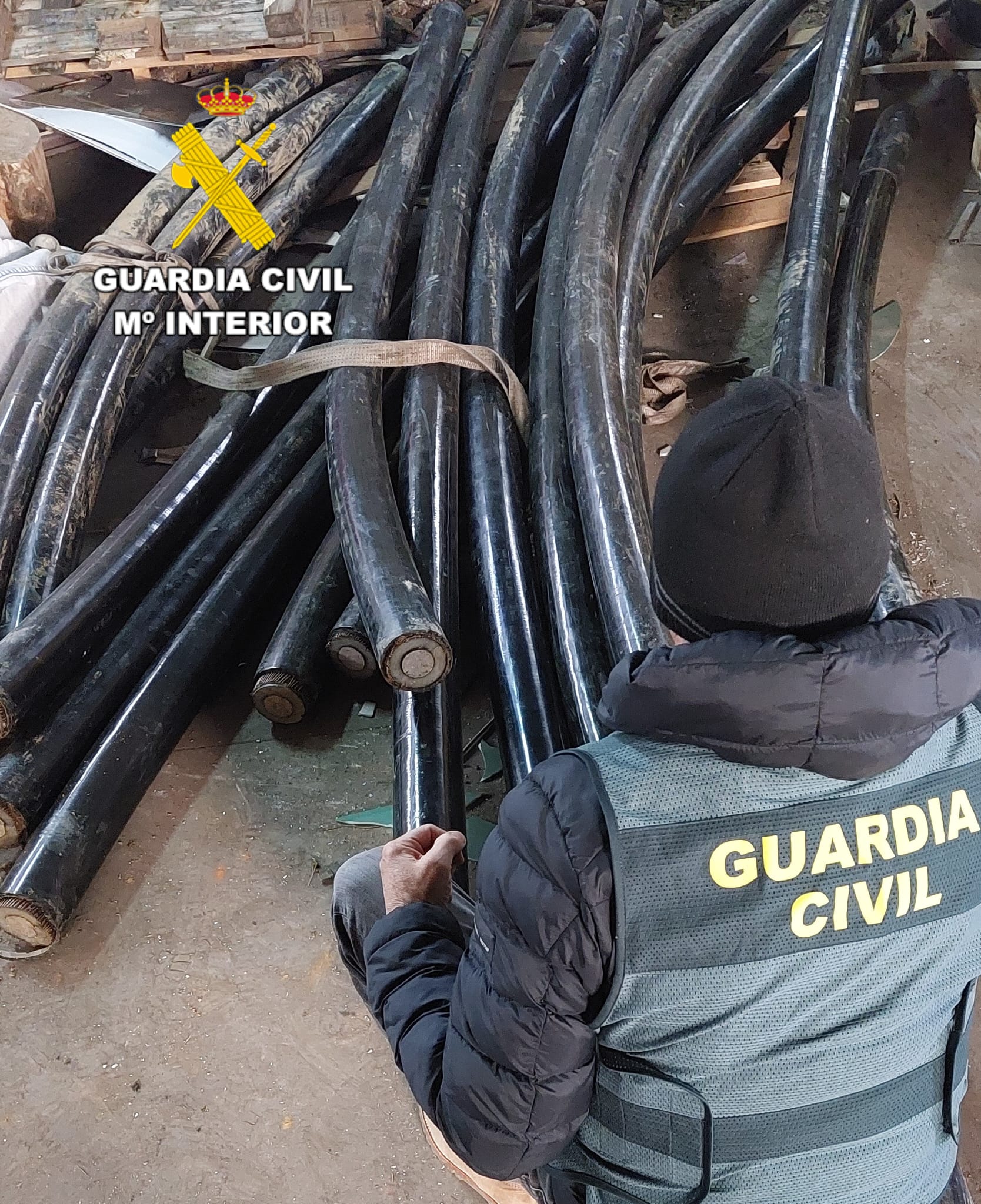 Imagen del material incautado