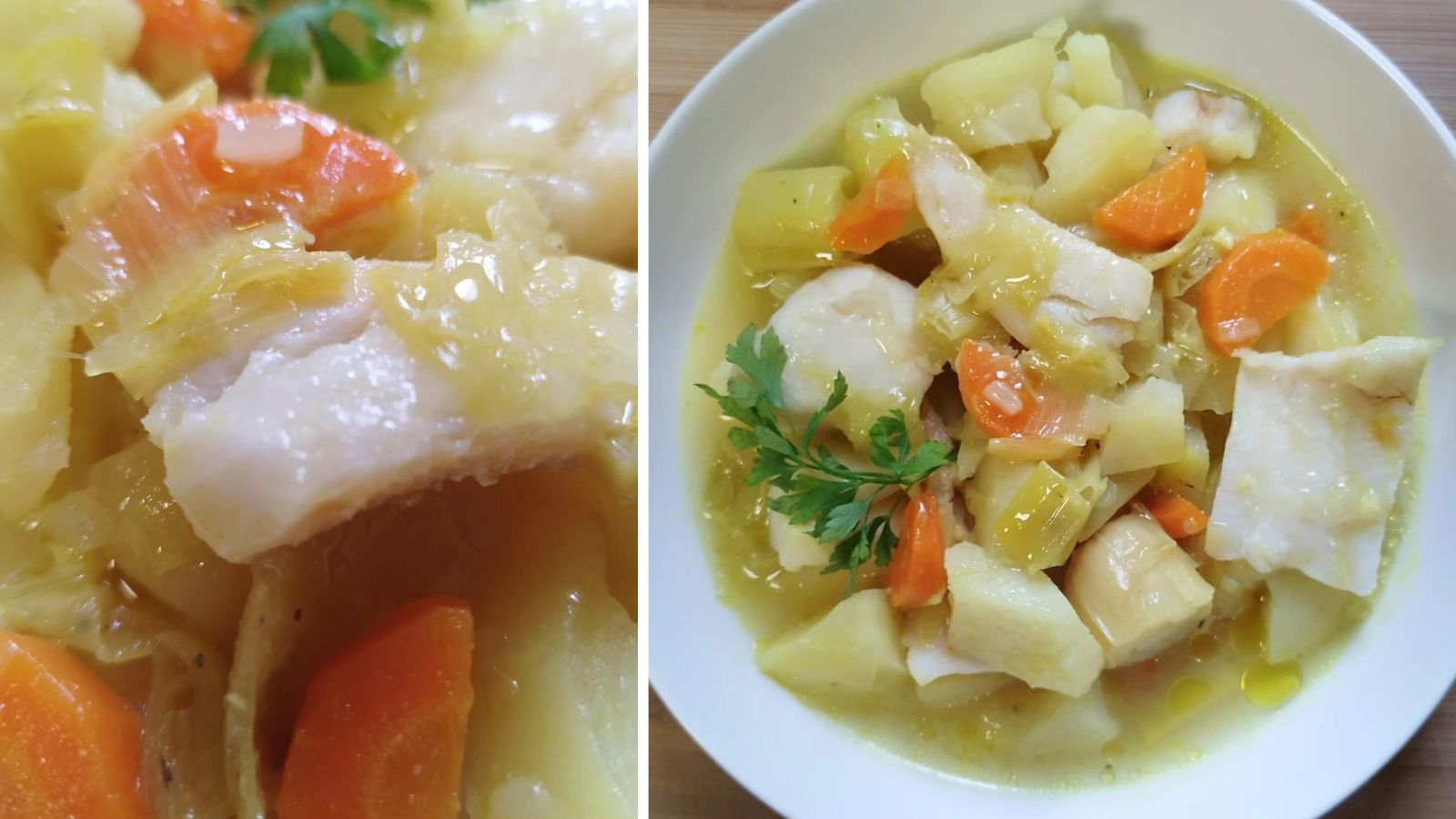 Receta de purrusalda con bacalao de Marcelo Ramón.