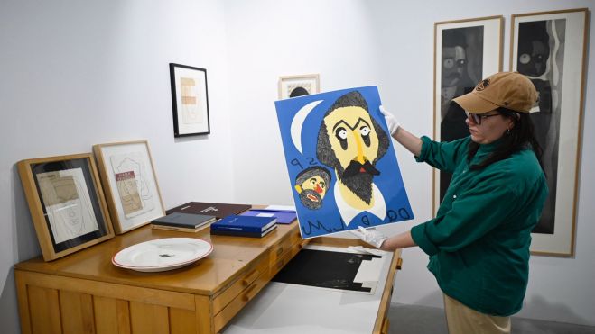 Un ejemplo de la obra gráfica del artista. SAÚL ARÉN