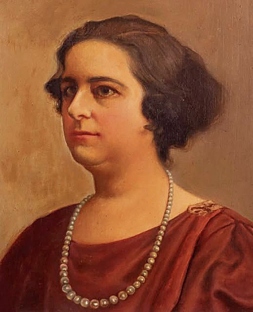 Retrato de Amantina obra de su marido Manuel Villalobos (Museo de Bellas Artes Sevilla).