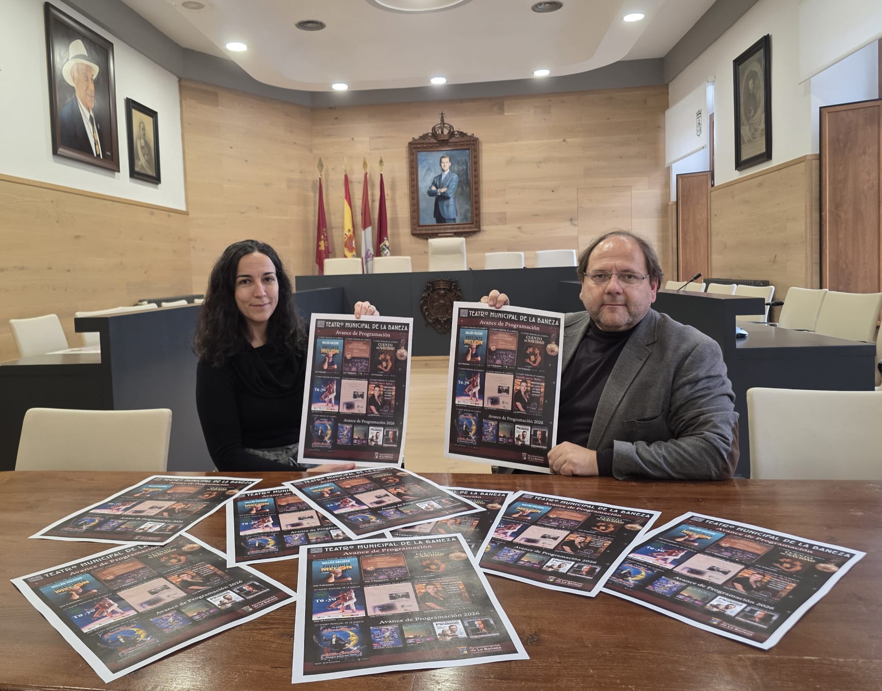Silvia Cubría y Javier Carrera durante la presentación de la programación. | L.N.C. Silvia Cubría y Javier Carrera durante la presentación de la programación. | L.N.C.