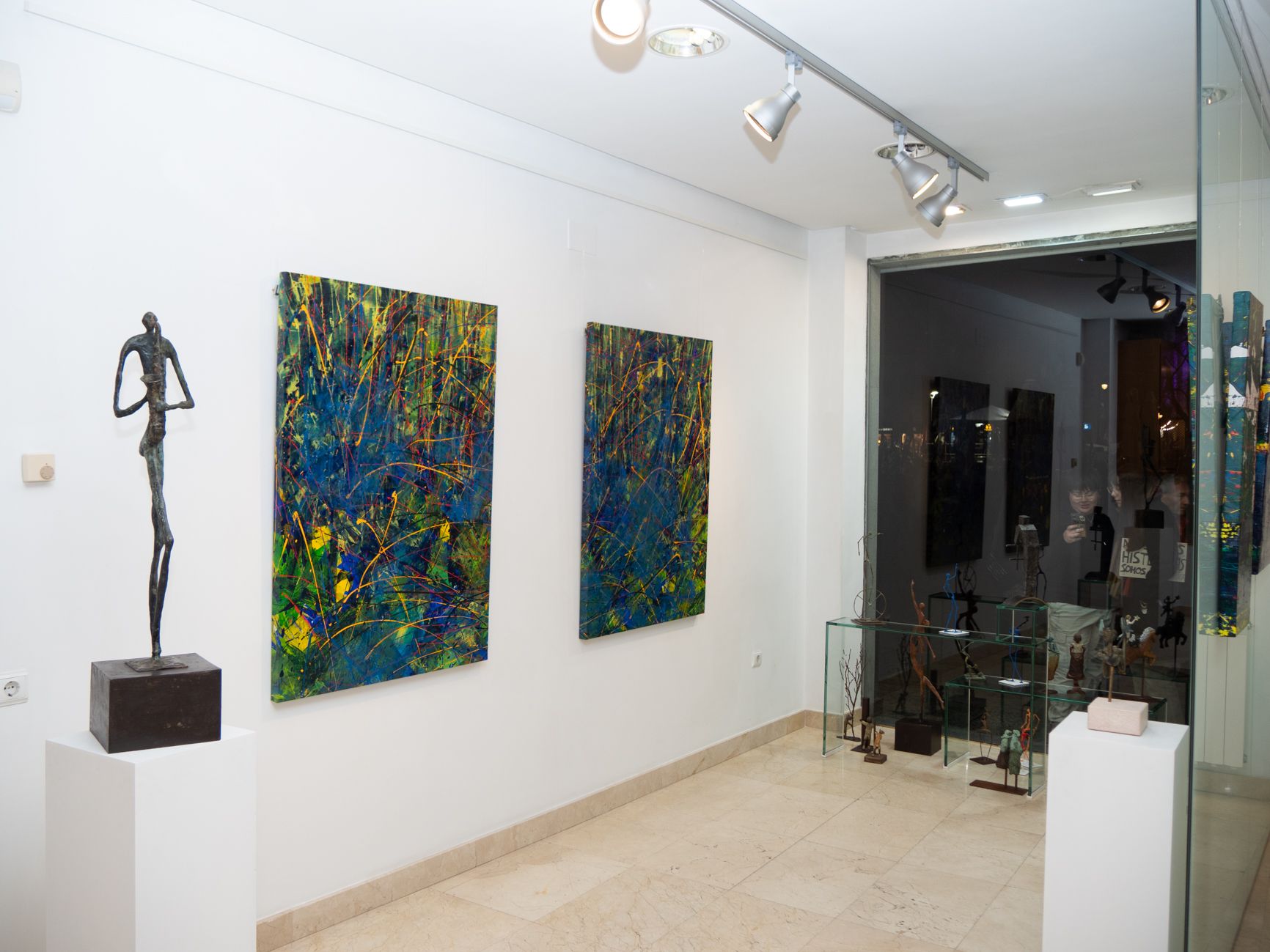 Dos de las obras de Horacio sobre Doñana. | VICENTE GARCÍA