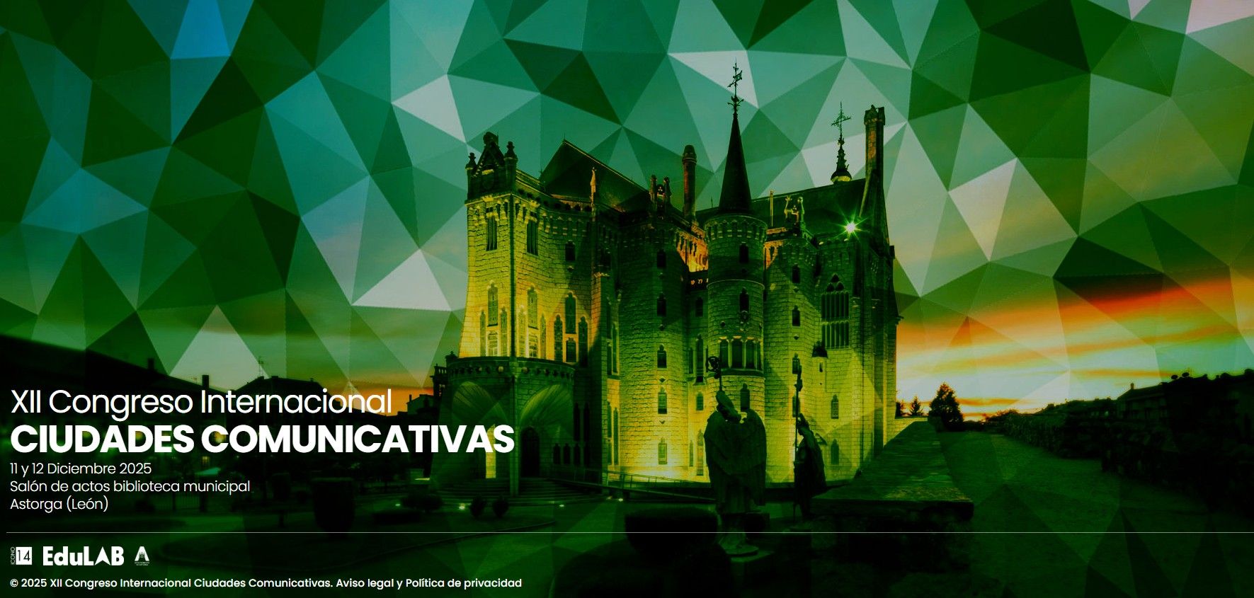 Cartel del congreso que acoge Astorga este jueves y viernes.