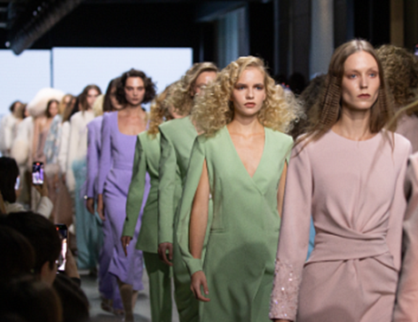 Leffers en la Moscow Fashion Week.