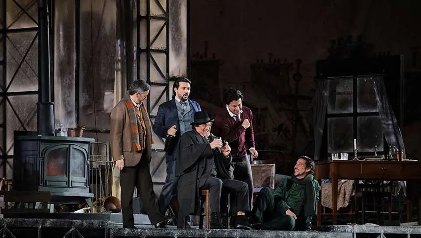 Una escena de 'La bohéme' que retransmiten este jueves los Cines Van Gogh de León.