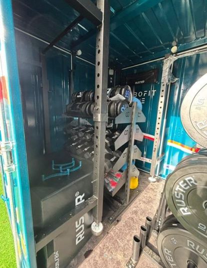 Detalle de la Unidad Deportiva Portátil Modelo 10. Detalle de la Unidad Deportiva Portátil Modelo 10.