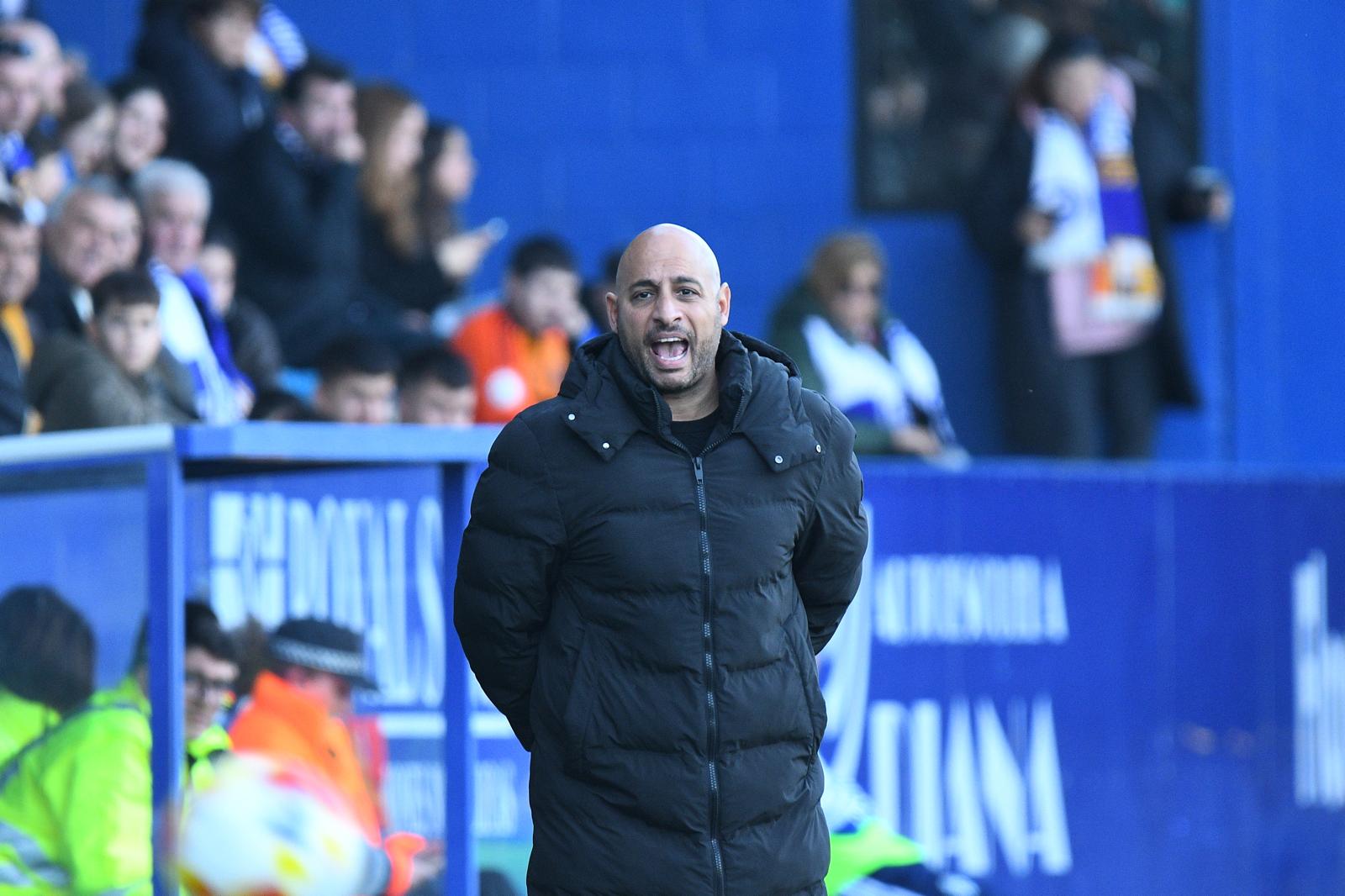 Nafti durante uno de los momentos del partido.  QUINITO