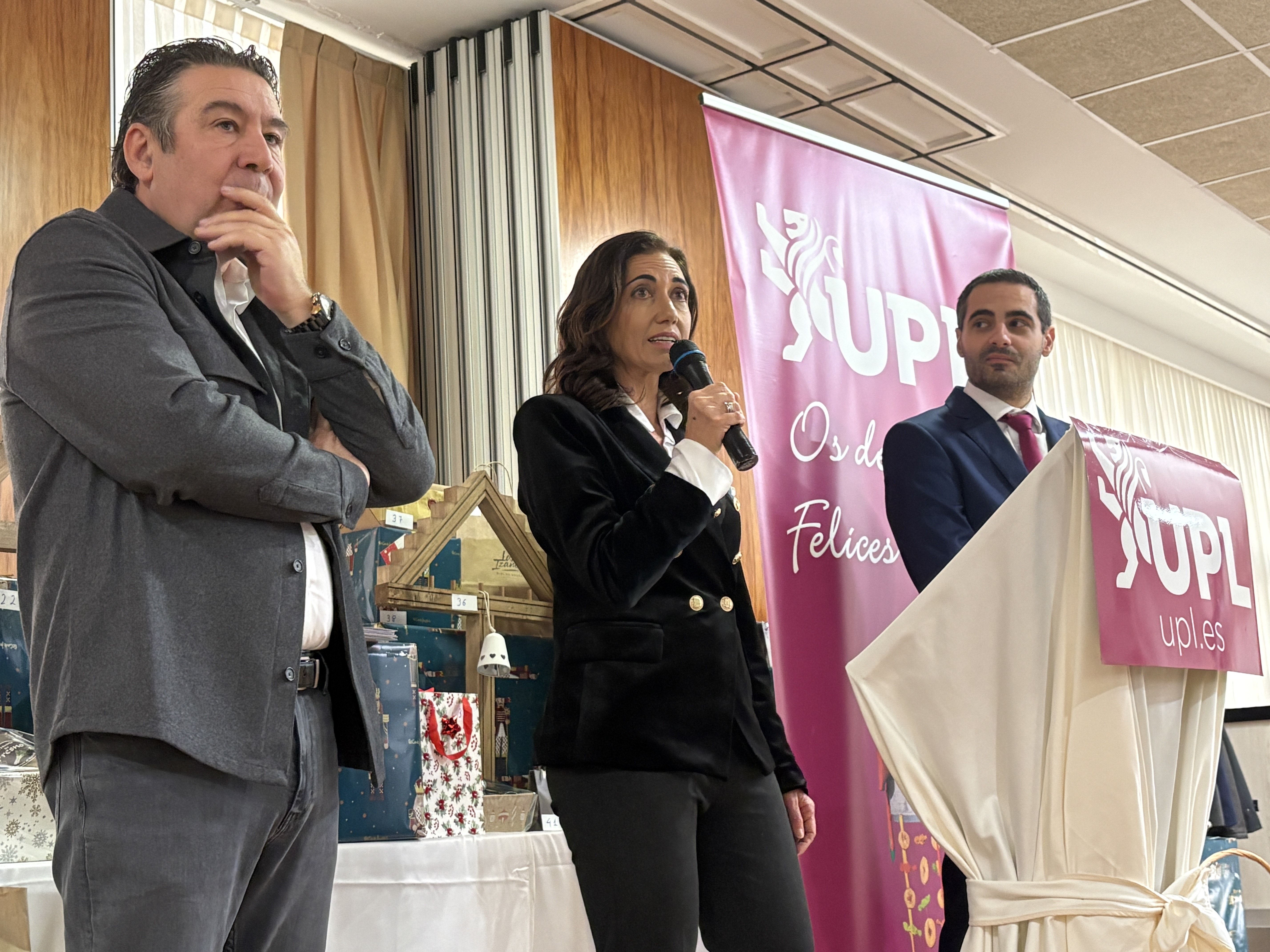Alicia Gallego durante su intervención en la comida. | L.N.C.