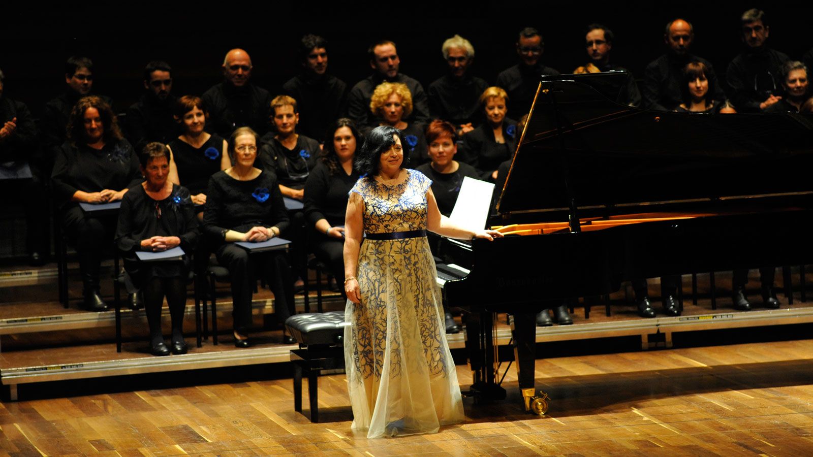 Imagen de archivo de un recital de Raquel del Val en el Auditorio de León.