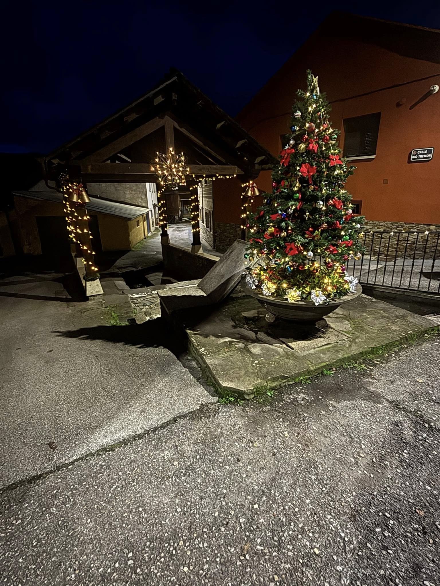 Luces navideñas en Bembibre. 